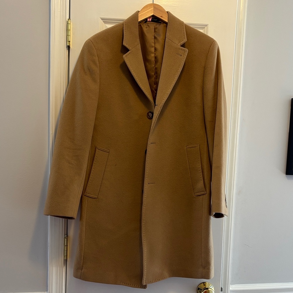 Men's Camel Overcoat